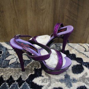 sparkly stripper heels